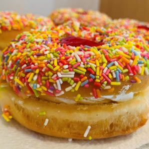 Sprinkled Jam Doughnuts